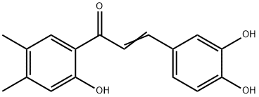 3-(3,4-Dihydroxyphenyl)-1-(2-hydroxy-4,5-diMethylphenyl)prop-2-en-1-one Struktur