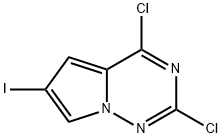 2,4-Dichloro-6-iodo-pyrrolo[2,1-f][1,2,4]triazine Struktur