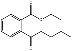 ethyl 2-pentanoylbenzoate Struktur