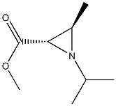 2-Aziridinecarboxylicacid,3-methyl-1-(1-methylethyl)-,methylester,trans-(-)-(9CI) Struktur