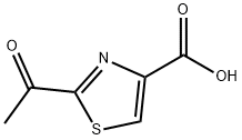 2-acetylthiazole-4-carboxylic acid Struktur