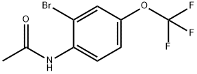 N1-[2-bromo-4-(trifluoromethoxy)phenyl]Acetamide Struktur