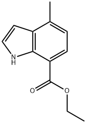 1H-Indole-7-carboxylic acid, 4-Methyl-, ethyl ester Struktur