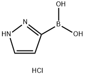 (1H-Pyrazol-3-yl)boronic acid hydrochloride Struktur