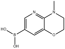 4-Methyl-3,4-dihydro-2H-pyrido[3,2-B][1,4]oxazine-7-boronic acid Struktur