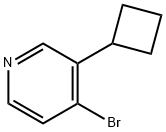 4-broMo-3-cyclobutylpyridine Struktur