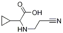 2-((2-cyanoethyl)aMino)-2-cyclopropylacetic acid Struktur