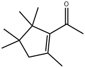 1-(2,4,4,5,5-pentamethyl-1-cyclopenten-1-yl)ethan-1-one Struktur