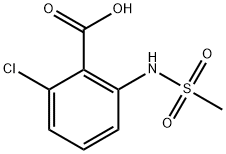 2-Chloro-6-(MethylsulfonaMido)benzoic Acid Struktur