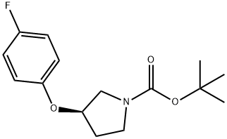 (R)-N-Boc-3-(4-fluorophenoxy)pyrrolidine Struktur