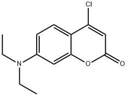 Coumarin, 4-chloro-7-diethylamino- Struktur