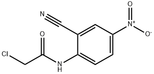 2-Chloro-N-(2-cyano-4-nitro-phenyl)-acetamide Struktur