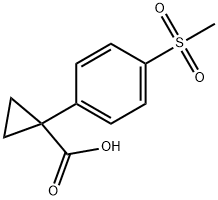 1-(4-(Methylsulfonyl)phenyl)cyclopropanecarboxylic acid Struktur