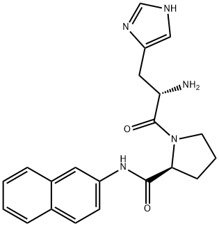 histidylprolyl-2-naphthylamide Struktur