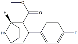 (-)-2-BETA-CARBOMETHOXY-3-BETA-(4-FLUOROPHENYL)NORTROPANE Struktur