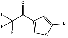 1-(5-broMothiophen-3-yl)-2,2,2-trifluoroethanone Struktur