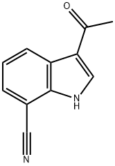 1H-Indole-7-carbonitrile, 3-acetyl- Struktur