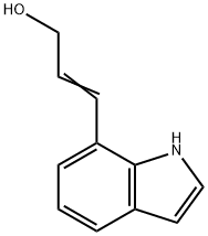 (E)-3-(1H-indol-7-yl)prop-2-en-1-ol Struktur