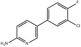 5-(3-Chloro-4-fluorophenyl)pyridin-2-aMine Struktur