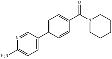 (4-(6-AMinopyridin-3-yl)phenyl)(piperidin-1-yl)Methanone Struktur