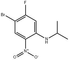 4-Bromo-5-fluoro-N-isopropyl-2-nitroaniline Struktur