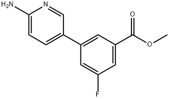 Methyl 3-(6-aMinopyridin-3-yl)-5-fluorobenzoate Struktur