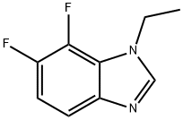 1-Ethyl-6,7-difluoro-1,3-benzodiazole Struktur