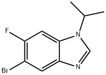 5-Bromo-6-fluoro-1-isopropyl-1,2,3-benzotriazole Struktur