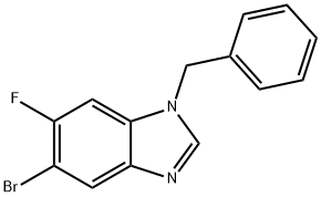 1-Benzyl-5-bromo-6-fluoro-1,3-benzodiazole Struktur