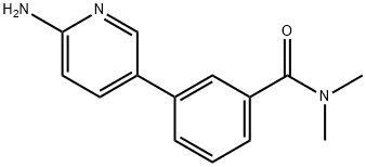 3-(6-AMinopyridin-3-yl)-N,N-diMethylbenzaMide Struktur