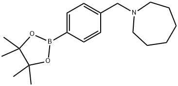 4-(Homopiperidine)methyl) phenylboronic acid pinacol ester Struktur