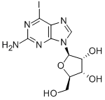 2-AMINO-6-IODOPURINE RIBONUCLEOSIDE Struktur