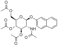 (2'NAPHTHYL) 2-ACETAMIDO-3,4,6-TRI-O-ACETYL-2-DEOXY-BETA-D-GLUCOPYRANOSIDE Struktur