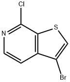 3-bromo-7-chlorothieno[2,3-c]pyridine Struktur