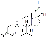 7-methyl-17-(2'-iodovinyl)-19-nortestosterone Struktur