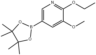 2-ethoxy-3-Methoxy-5-(4,4,5,5-tetraMethyl-1,3,2-dioxaborolan-2-yl)pyridine Struktur