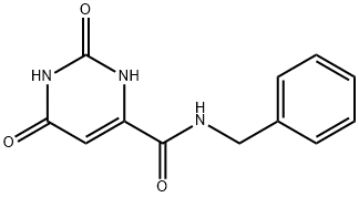 4-PyriMidinecarboxaMide, 1,2,3,6-tetrahydro-2,6-dioxo-N-(phenylMethyl)- Struktur