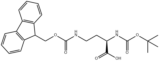 BOC-D-DAB(FMOC)-OH Struktur