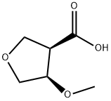 3-Furancarboxylicacid,tetrahydro-4-methoxy-,(3R-cis)-(9CI) Struktur