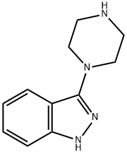 1H-Indazole, 3-(1-piperazinyl)- Struktur