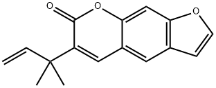 3-(alpha,alpha-dimethylallyl)psoralen Struktur