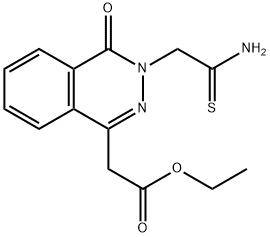 ETHYL 2-[3-(2-AMINO-2-THIOXOETHYL)-4-OXO-3,4-DIHYDROPHTHALAZIN-1-YL]ACETATE Struktur