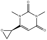 1,3-dimethyl-6-oxiranyl-2,4-pyrimidinedione Struktur