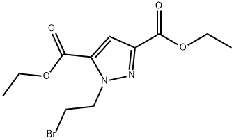 DIETHYL 1-(2-BROMO-ETHYL)-1H-PYRAZOLE-3,5-DICARBOXYLIC ACID Struktur