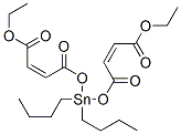 ethyl (Z,Z)-9,9-dibutyl-4,7,11-trioxo-3,8,10-trioxa-9-stannatetradeca-5,12-dien-14-oate  Struktur