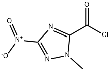 1H-1,2,4-Triazole-5-carbonylchloride,1-methyl-3-nitro-(9CI) Struktur