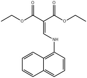 (1-NAPHTHYLAMINOMETHYLENE)MALONIC ACID DIETHYL ESTER Struktur