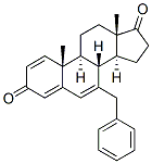 7-benzyl-1,4,6-androstatriene-3,17-dione Struktur