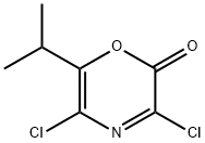 2H-1,4-Oxazin-2-one,  3,5-dichloro-6-(1-methylethyl)- Struktur