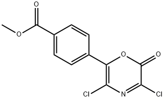 Benzoic  acid,  4-(3,5-dichloro-2-oxo-2H-1,4-oxazin-6-yl)-,  methyl  ester Struktur